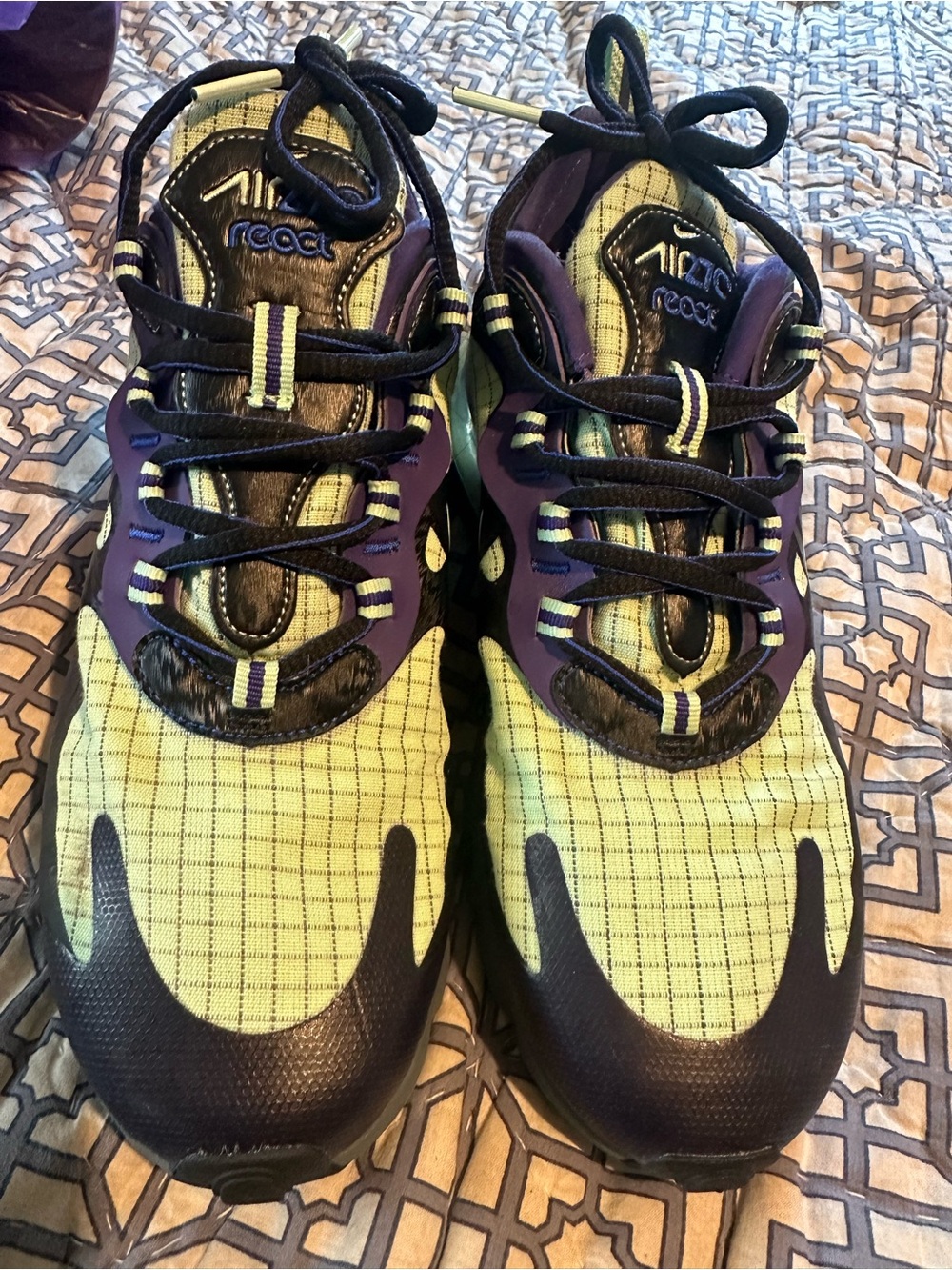 Nike Men’s Athletic Shoes — Purple & Lime